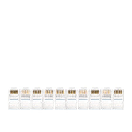 Jonard Tools Standard Cat5e RJ45 Connectors for Telephone Cable, 10PK RJ45-R510